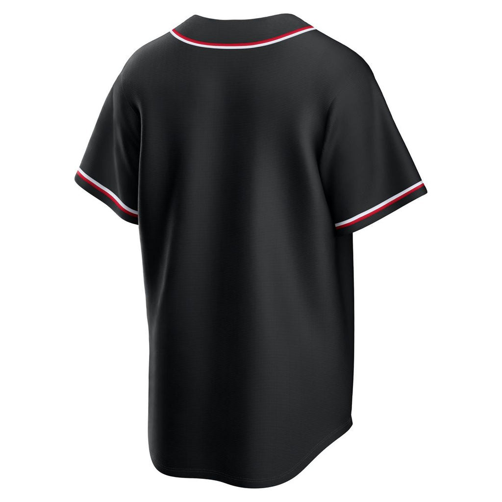 Cincinnati Reds Nike Fashion Replica Black Out Jersey