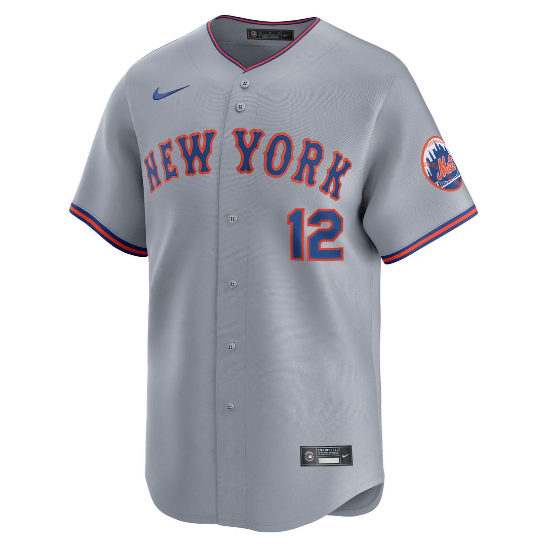 New York Mets Francisco Lindor Nike Home Limited Jersey - White