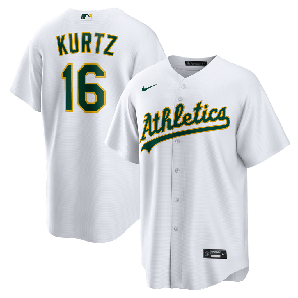 Athletics Nick Kurtz Nike Home Replica Player Jersey - White