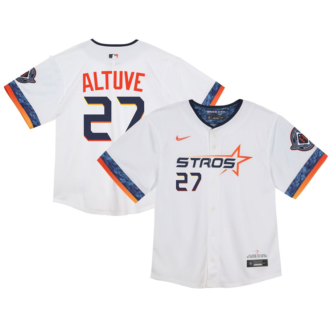 Houston Astros Jose Altuve Nike Toddler City Connect 2025 Limited Jersey - White
