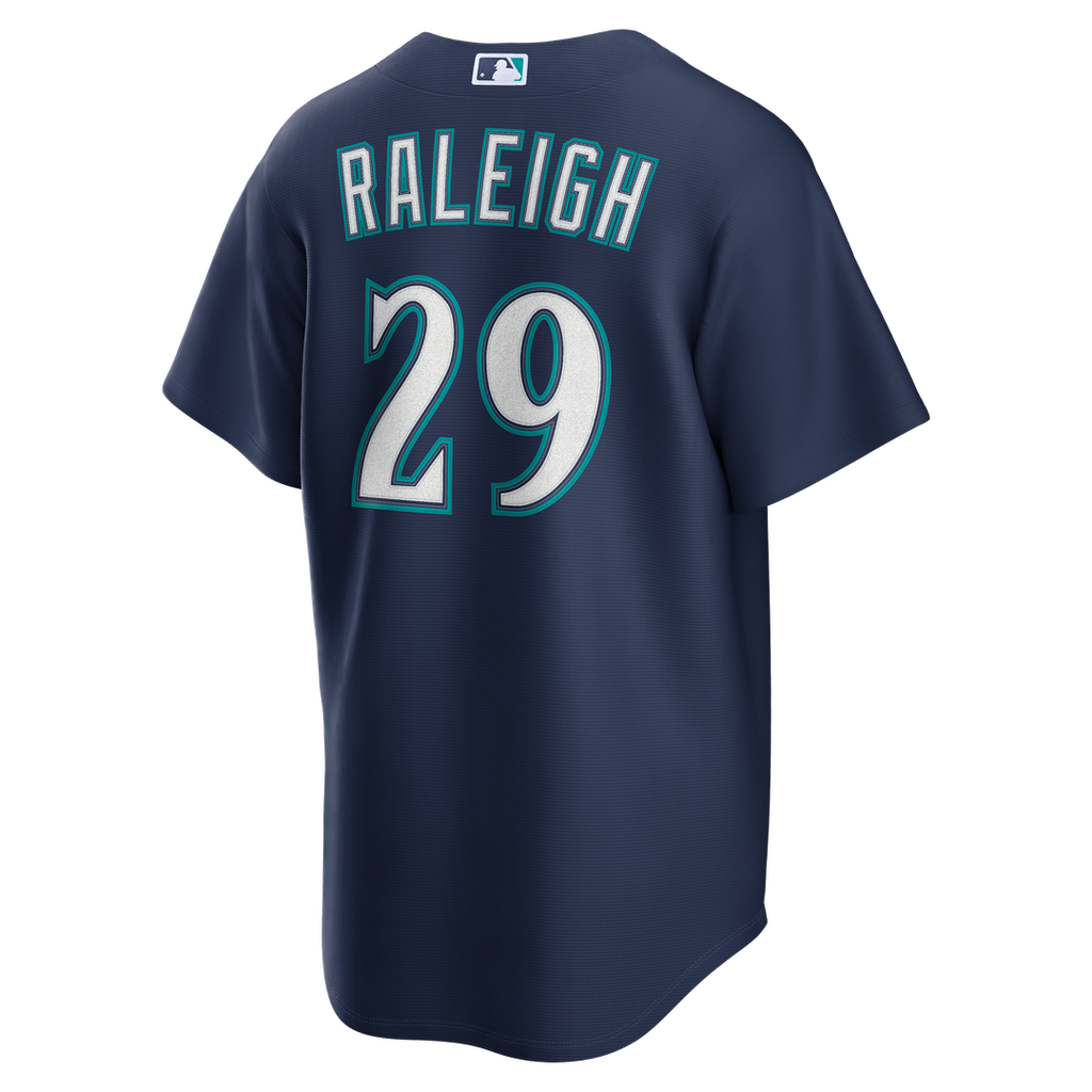 Seattle Mariners Cal Raleigh Nike Road Replica Jersey - Navy