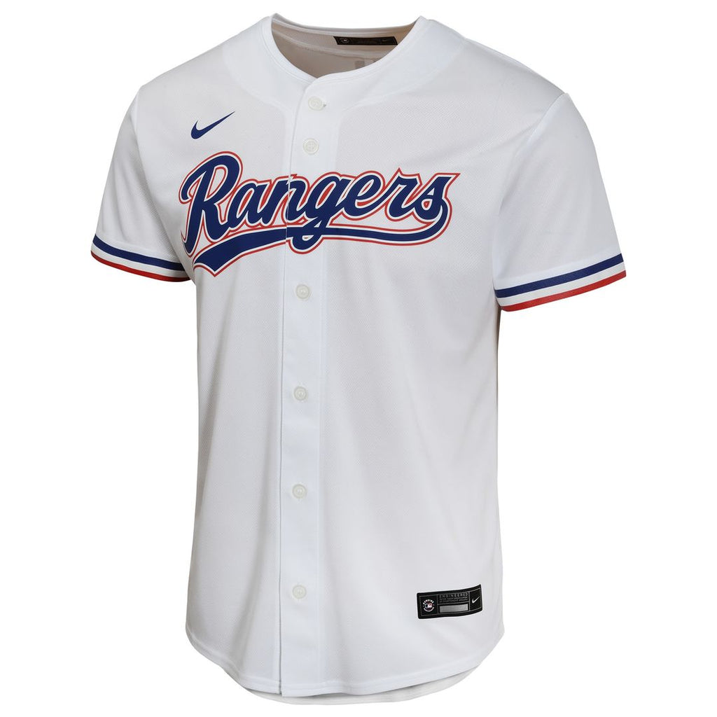 Texas Rangers Jacob deGrom Nike Youth Home Game Player Jersey - White