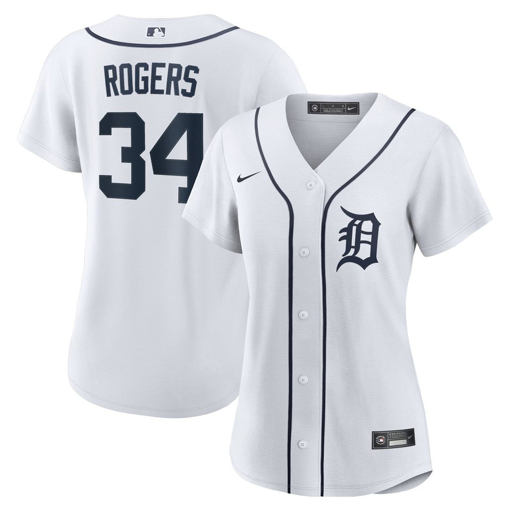 Detroit Tigers Jake Rogers Nike Women's Home Replica Jersey - White