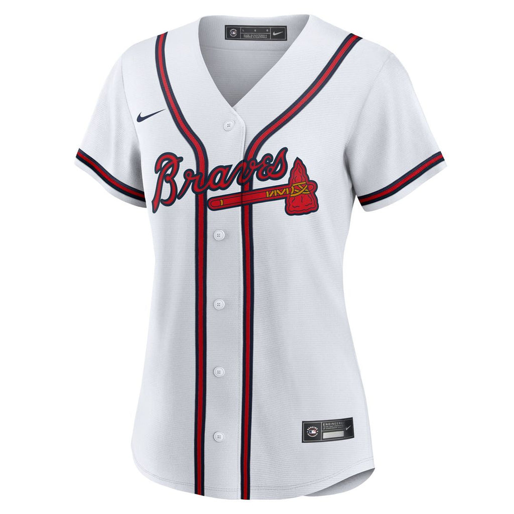 Atlanta Braves Reynaldo Lopez Nike Women's Home Replica Jersey - White
