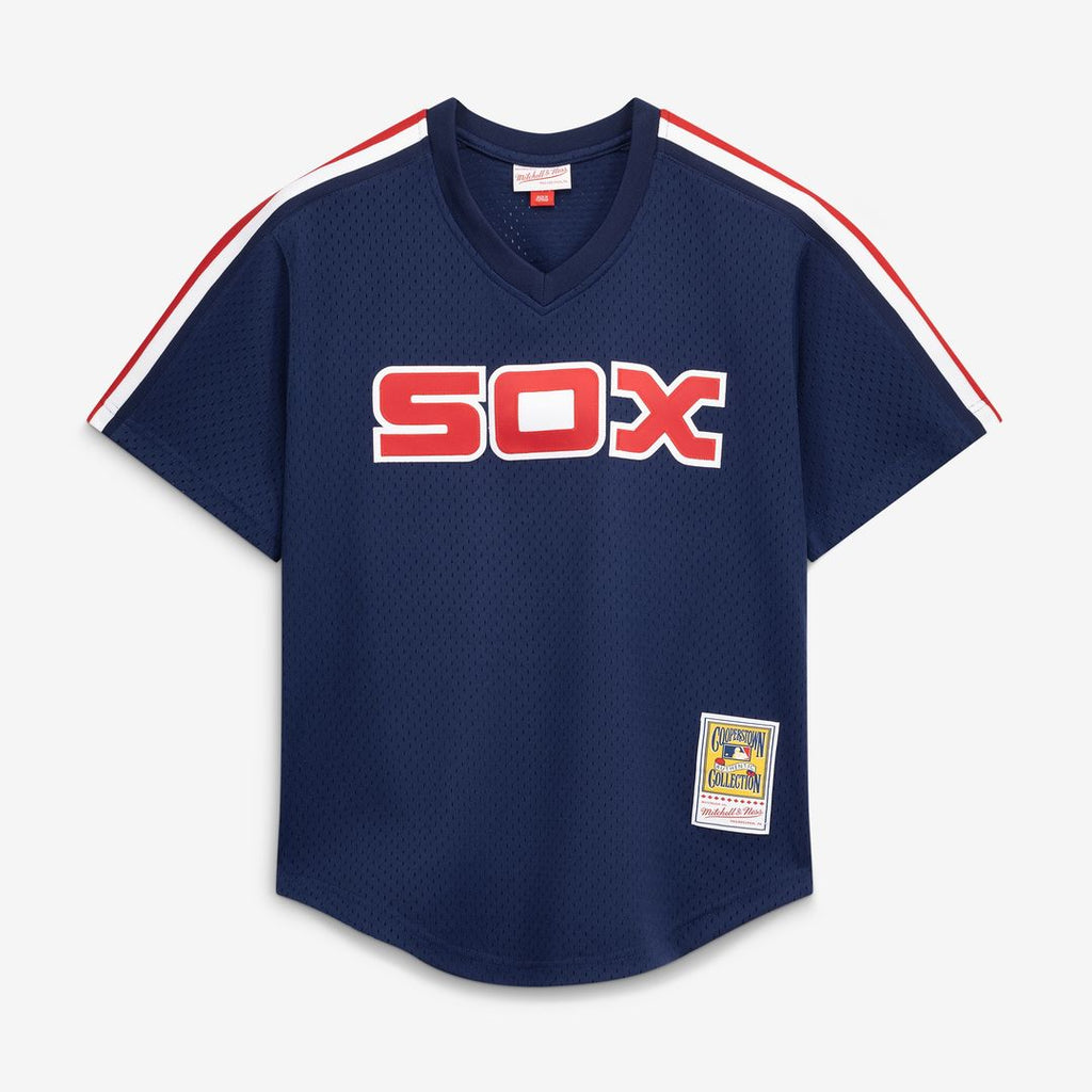 Chicago White Sox Carlton Fisk Mitchell & Ness Authentic Batting Practice Jersey - White