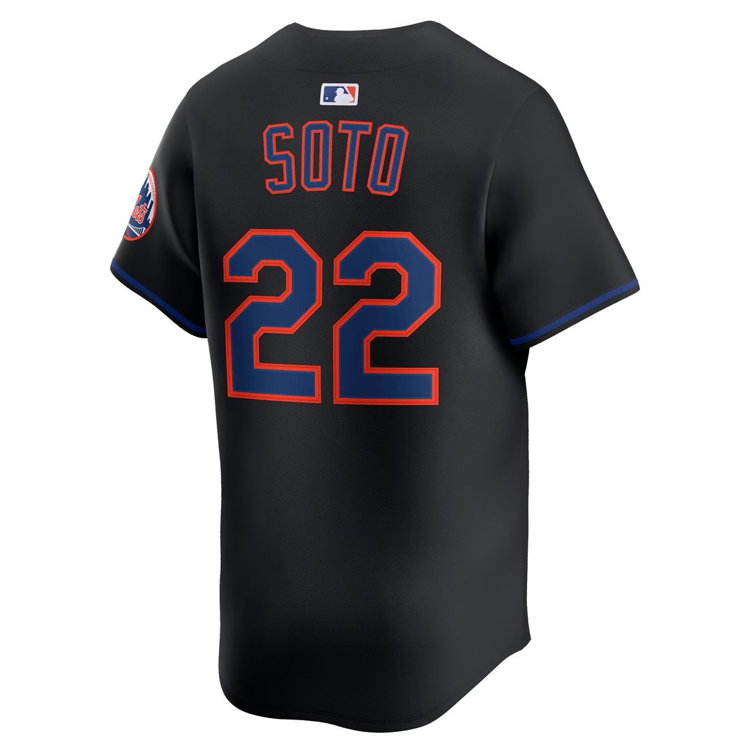 New York Mets Juan Soto Nike Alternate Limited Jersey - Black