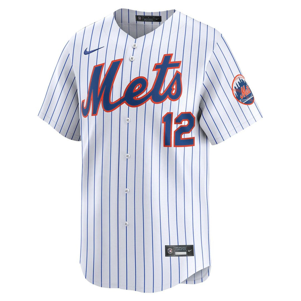 New York Mets Francisco Lindor Nike Home Limited Jersey - White
