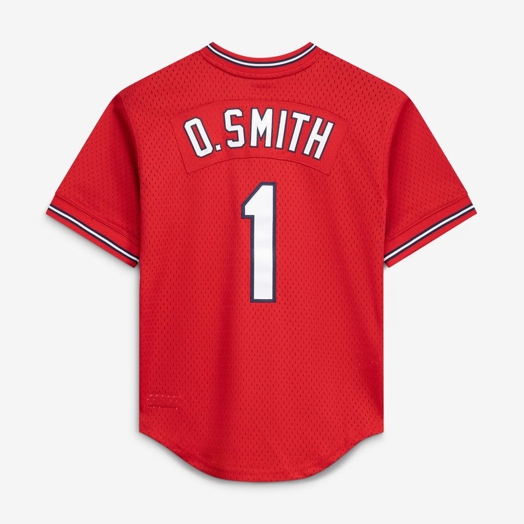 St. Louis Cardinals Ozzie Smith Mitchell & Ness Authentic Batting Practice Jersey - Scarlet