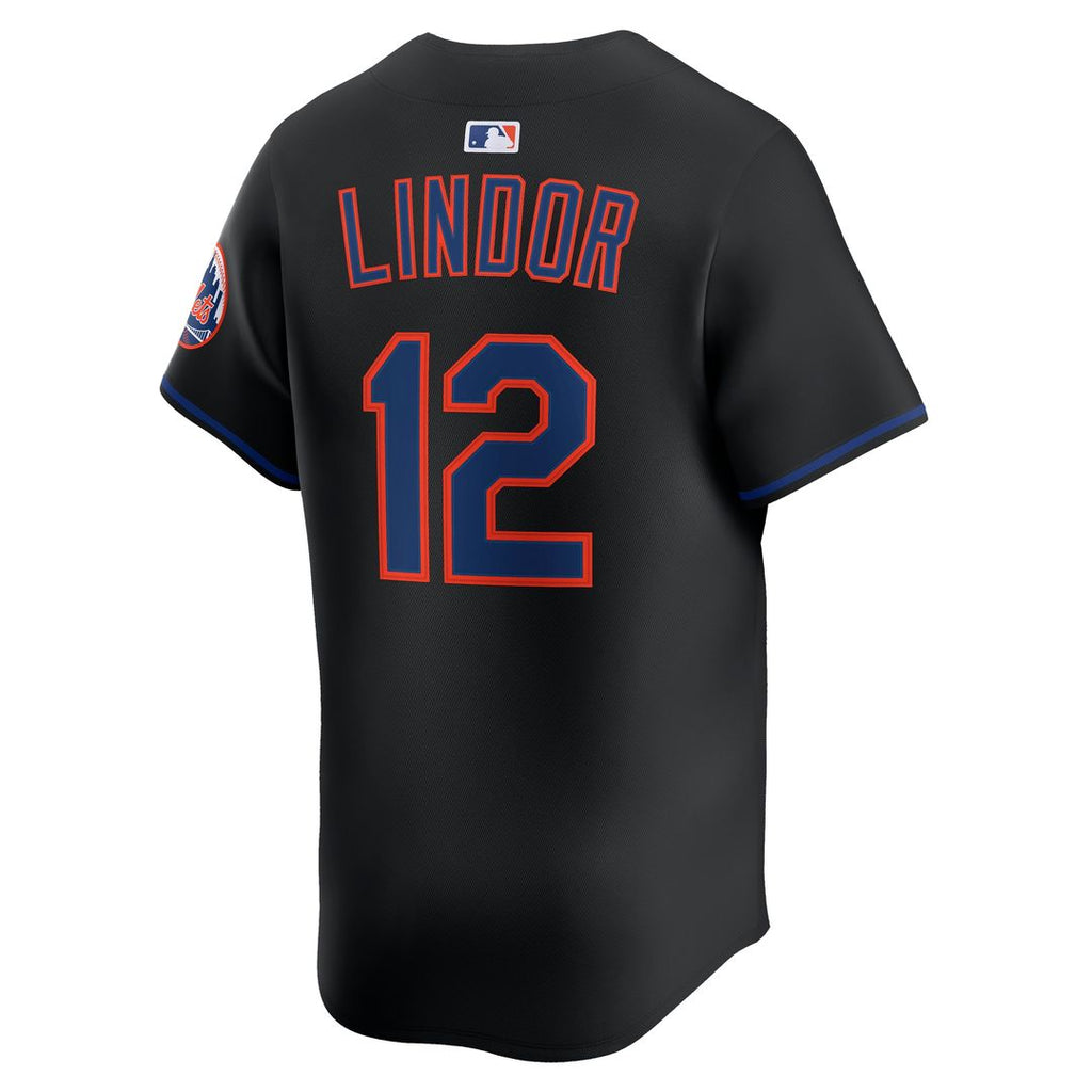 New York Mets Francisco Lindor Nike Road Limited Player Jersey - Gray