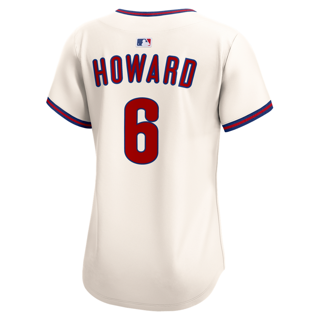 Philadelphia Phillies Ryan Howard Nike Women's Alternate 2 Limited Jersey – Cream