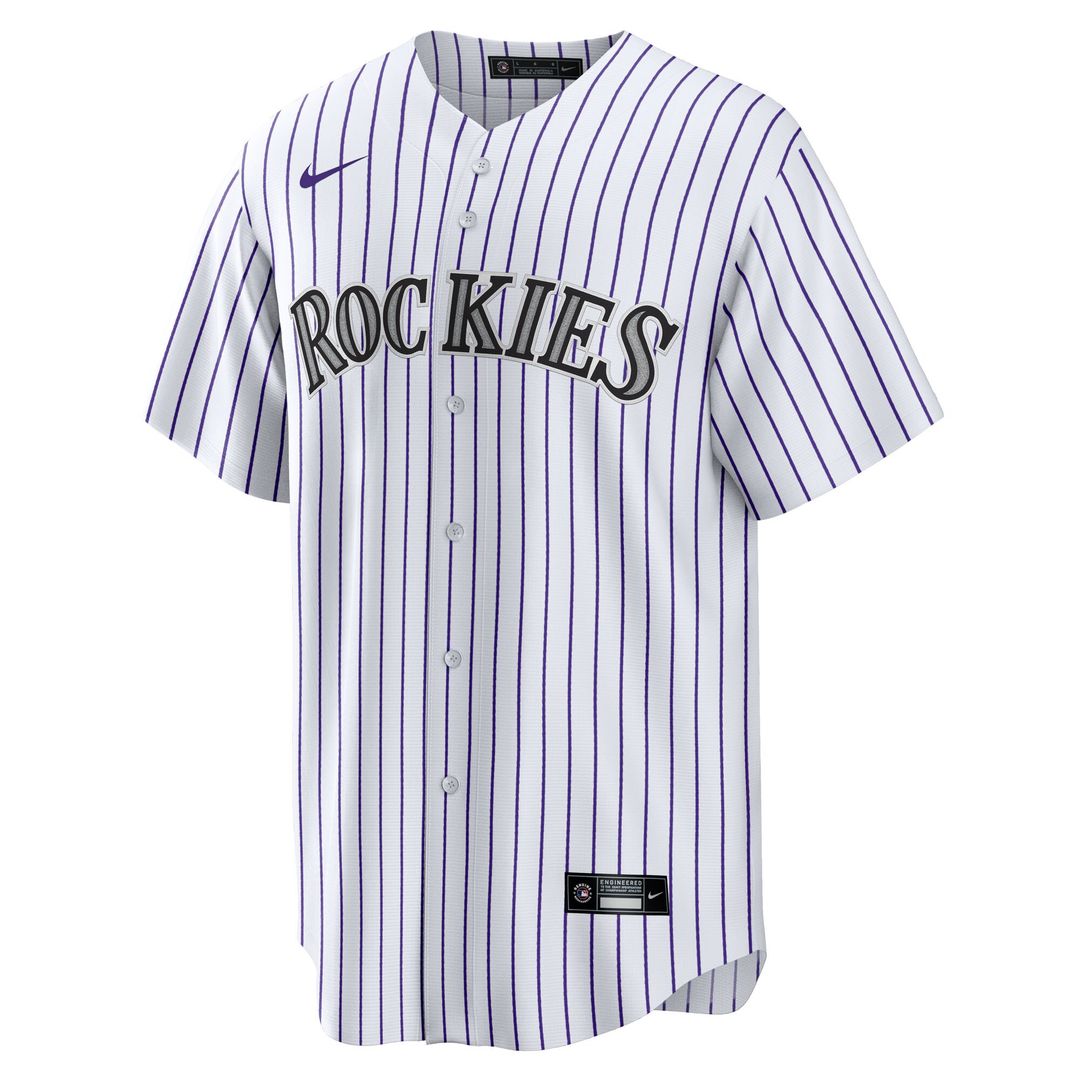 Colorado Rockies Tyler Freeman Nike Youth Home Replica Jersey - White