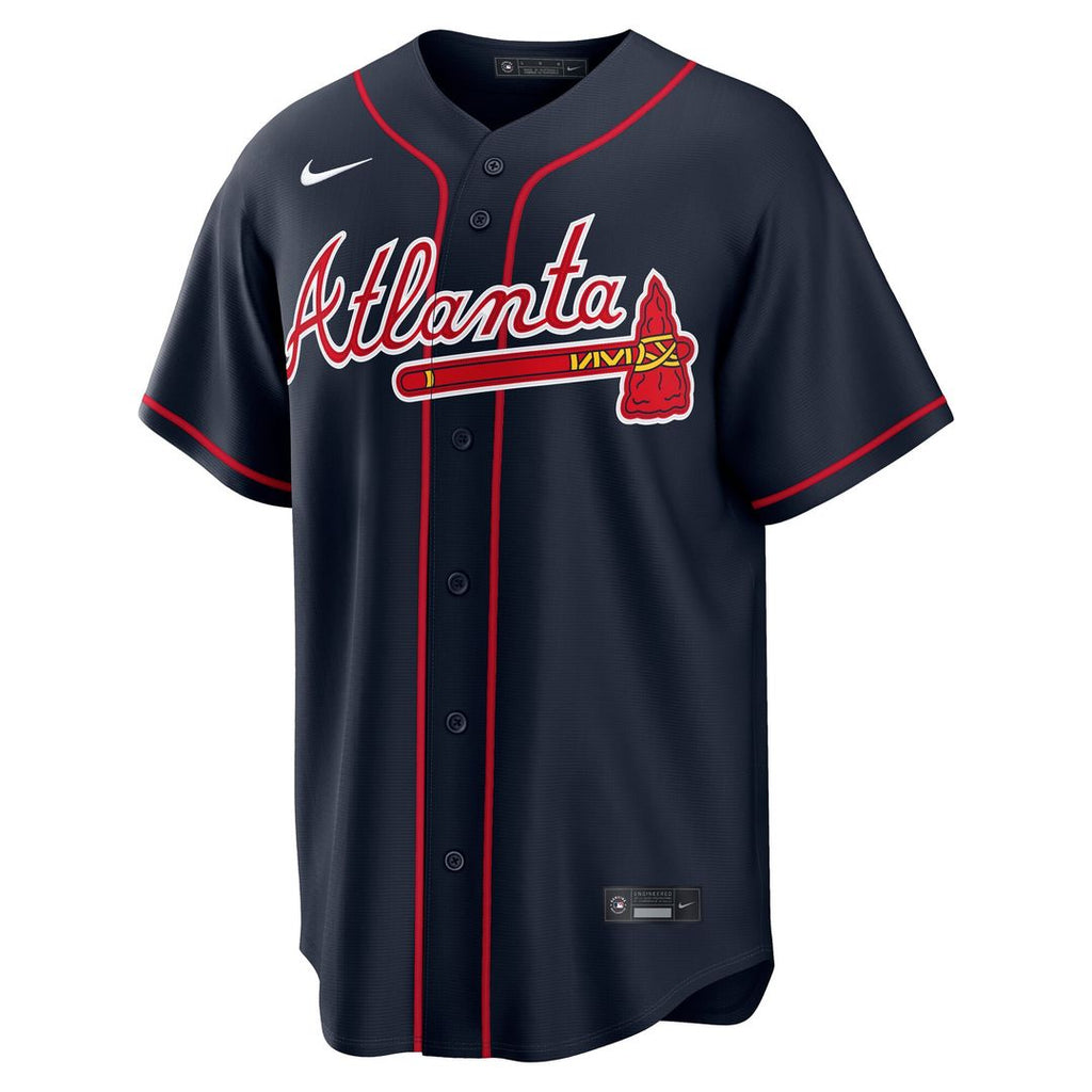 Atlanta Braves Ronald Acuña Jr. Nike Alternate Replica Jersey - Navy