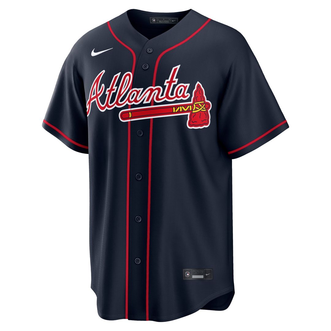Atlanta Braves Ronald Acuña Jr. Nike Alternate Replica Jersey - Navy