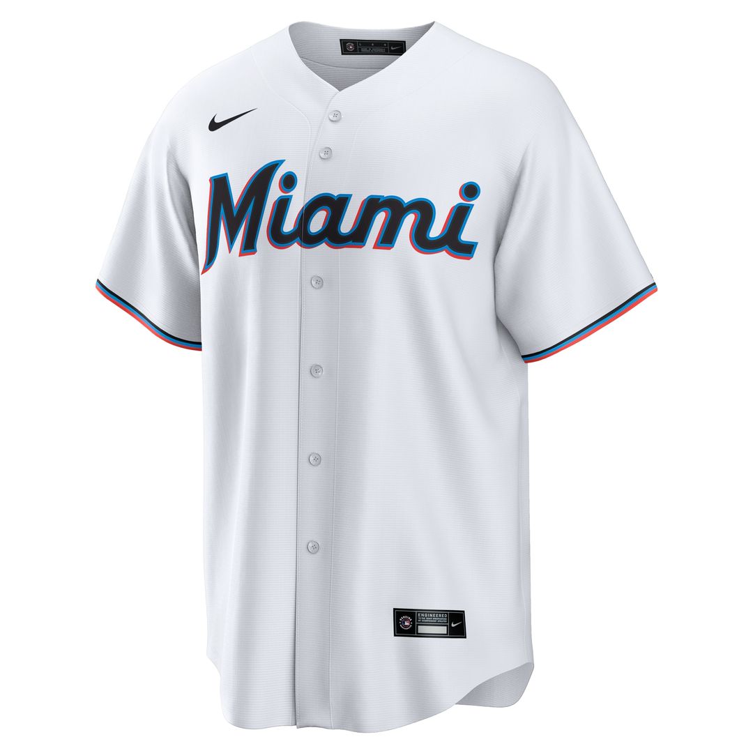 Miami Marlins Connor Norby Nike Home Replica Jersey - White
