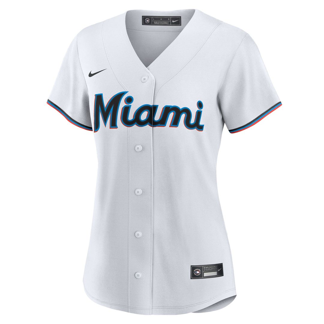 Miami Marlins Liam Hicks Nike Women's Home Replica Jersey - White