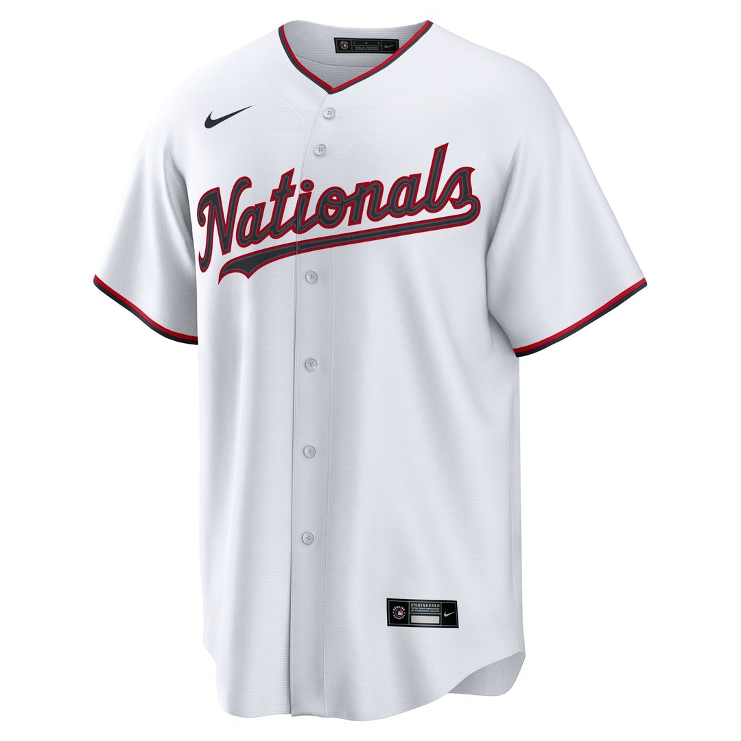 Washington Nationals James Wood Nike Home Replica Jersey - White