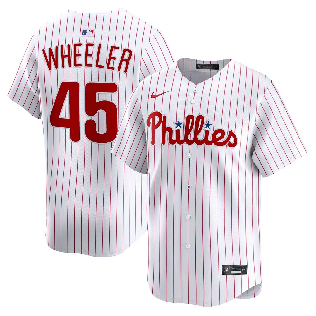 Philadelphia Phillies Zack Wheeler Nike Home Limited Player Jersey - White