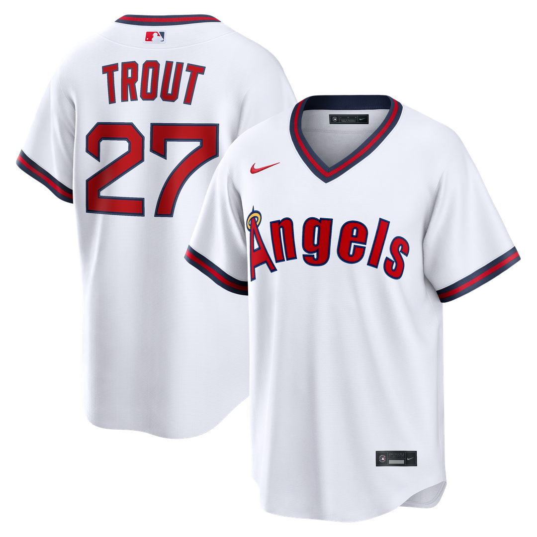 Los Angeles Angels Mike Trout Nike Road Replica Jersey - Gray