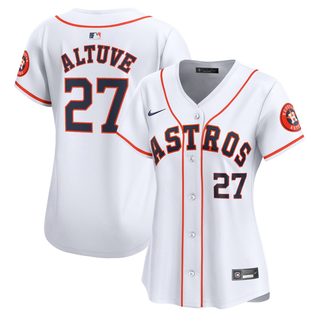 Houston Astros Jose Altuve Nike Women's Home Limited Player Jersey - White