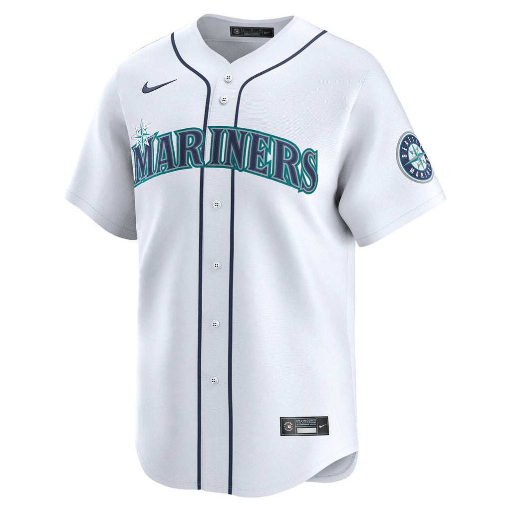 Seattle Mariners George Kirby Nike Home Limited Player Jersey - White