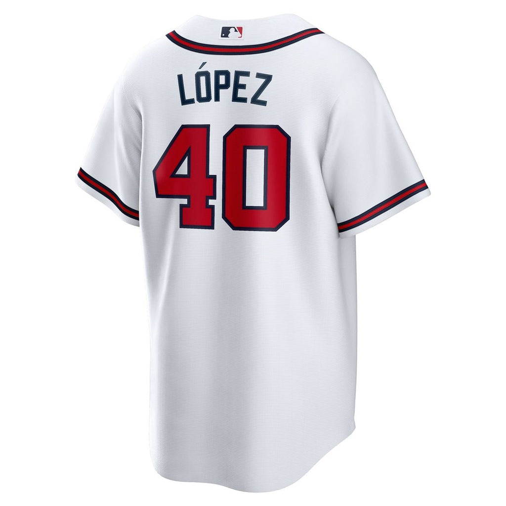 Atlanta Braves Reynaldo Lopez Nike Home Replica Jersey - White