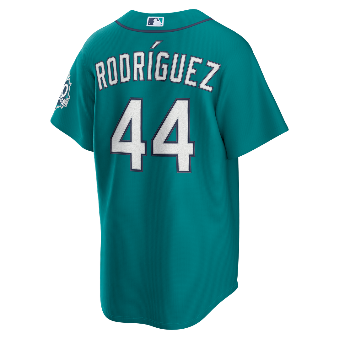 Seattle Mariners Julio Rodríguez Nike Alternate Stadium 50th Season Patch Jersey - Teal