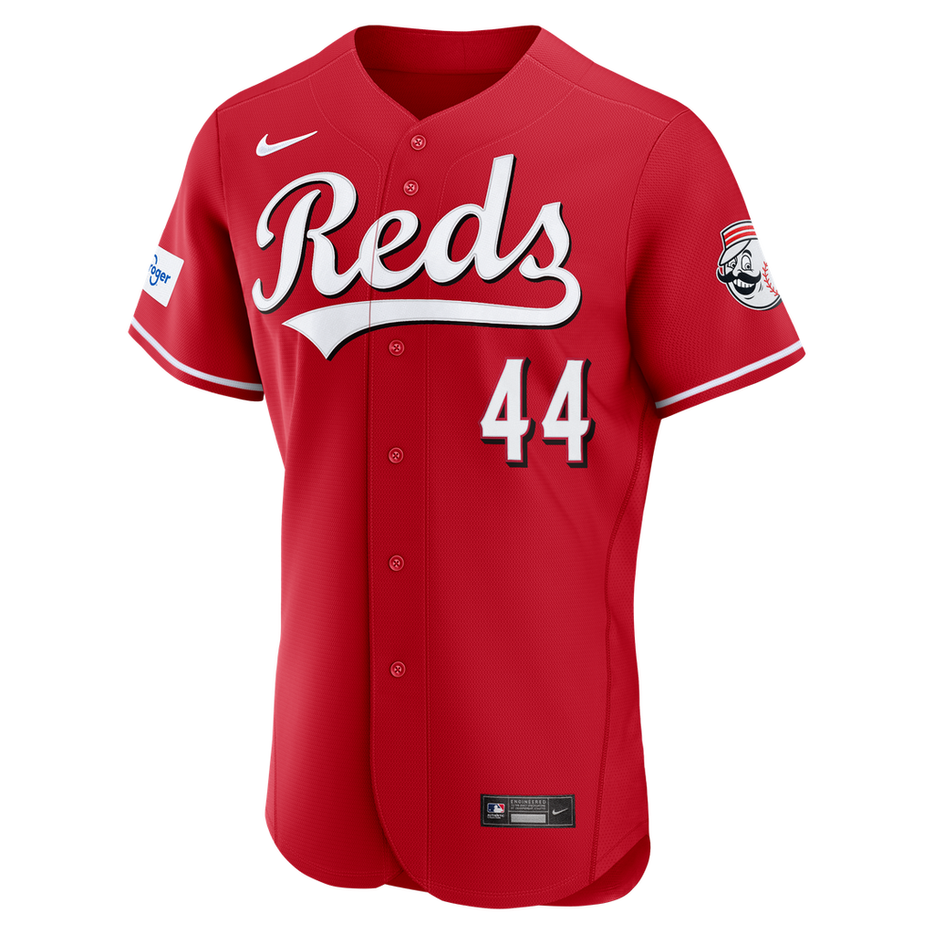 Cincinnati Reds Elly De La Cruz Nike Home Authentic Sponsor Patch Jersey - White