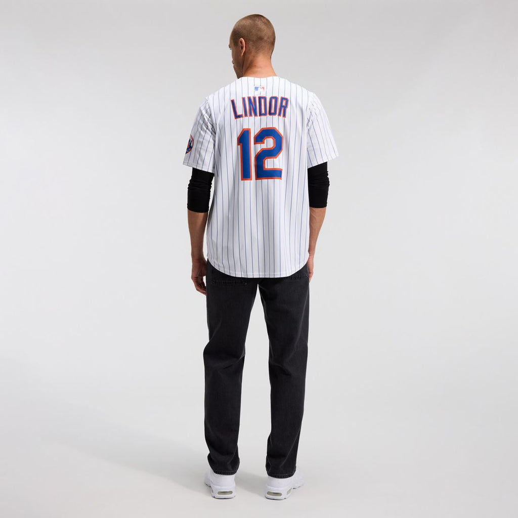 New York Mets Francisco Lindor Nike Road Limited Player Jersey - Gray
