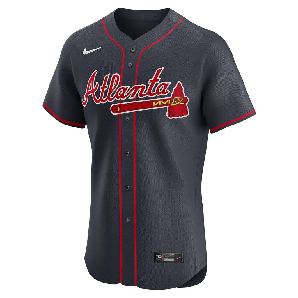 Atlanta Braves Ronald Acuña Jr. Nike Alternate 2 Elite Jersey - Red