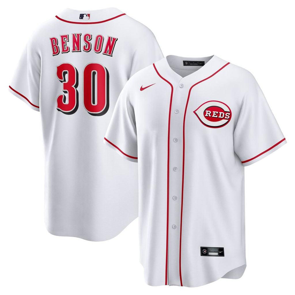 Cincinnati Reds Will Benson Nike Home Replica Jersey - White