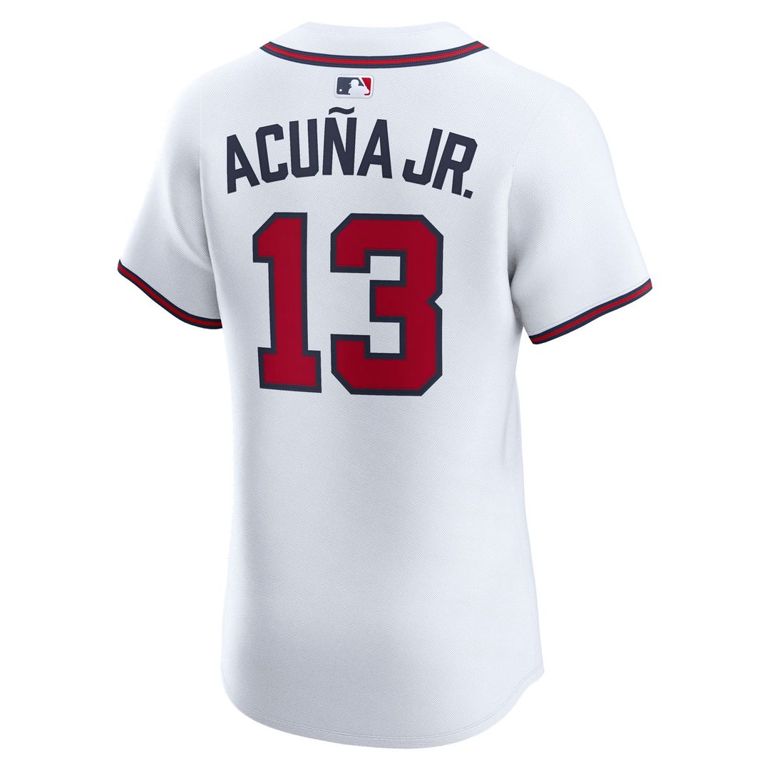 Atlanta Braves Ronald Acuña Jr. Nike Alternate Elite Jersey - Navy