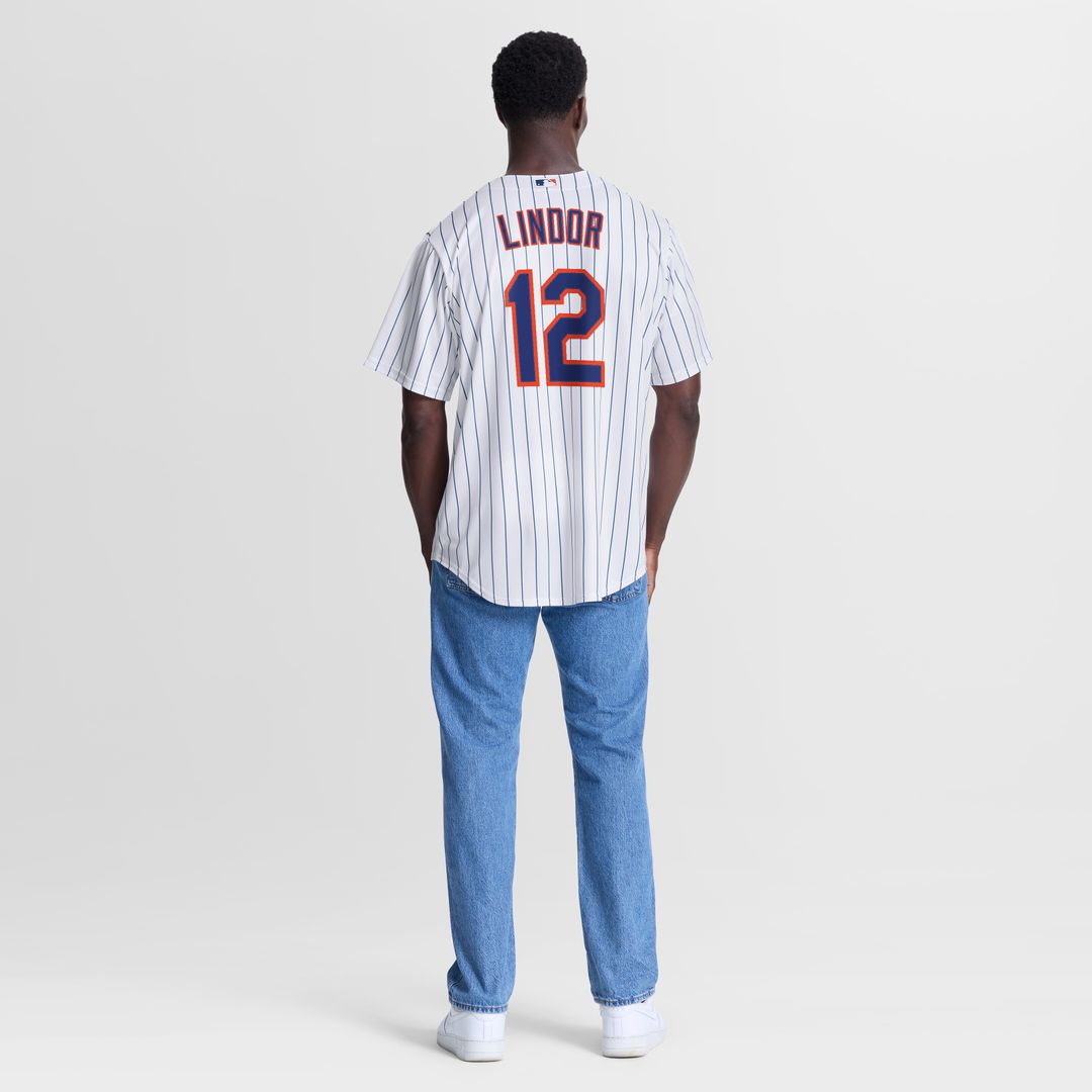 New York Mets Francisco Lindor Nike Home Replica Jersey - White