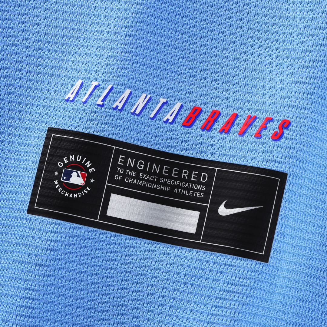 Atlanta Braves Matt Olson Nike 2026 City Connect Stadium Jersey - Powder Blue